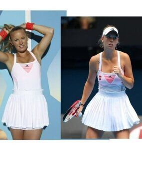 Nwt STUNNING Adidas Stella McCartney White Tennis Dress Pleated Skirt S Small